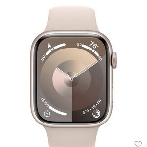 Apple Watch Series 9 [GPS, 45mm] - Starlight Aluminum.. retail price $429